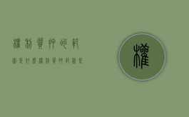 权利质押的范围是什么（权利质押范围是什么）