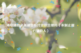 未尽辅助义务被告拒付货款合理吗（未制止履行辅助人）