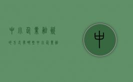 中小企业融资的方式有哪些（中小企业融资的方式有哪些以及适用条件）