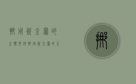 挪用资金罪的主体要件（挪用资金罪的主观）