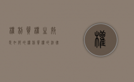 权利质权生效是如何的（权利质权的法律适用范围）