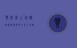 买房有土地使用权证吗？（买房子有土地使用证吗?）