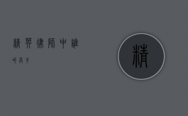 精英律师中谁叫高手？