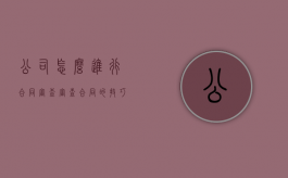 公司怎么进行合同审查（审查合同的技巧和方法）