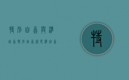 特别自首与准自首（特别自首就是准自首）