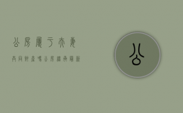公房属于夫妻共同财产吗（公房继承最新政策）