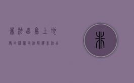 非法出售土地使用权罪司法解释（非法出售土地使用权罪案例）