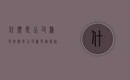 什么是公司兼并？（什么是公司兼并简单说一下）