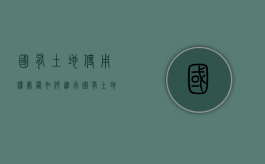 国有土地使用权处置如何进行？（国有土地资产处置方案）