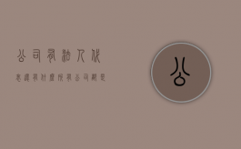 公司有法人代表还有什么（所有公司都是法人吗）