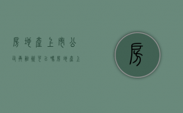 房地产上市公司再融资可以吗？（房地产上市企业融资现状如何）