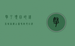 拿了项目的钱算职务侵占罪吗（做项目没钱怎么办）