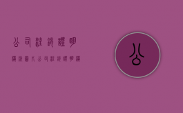 公司注销证明模板图片（公司注销证明模板合集）