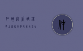 仲裁庭管辖权独立原则（仲裁庭管辖权自决原则的内容）
