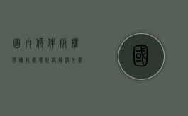 国内软件版权保护技术现状与解决方案（软件版权问题）