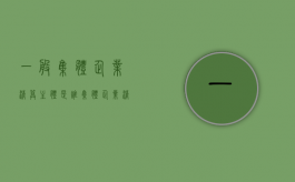 一般集体企业清算主体是谁？（集体企业清算规定）