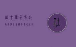 社会抚养费收取标准（社会抚养费的征收标准）