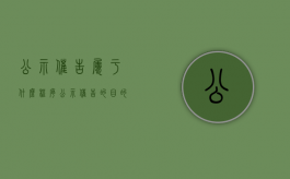 公示催告属于什么程序（公示催告的目的是什么）