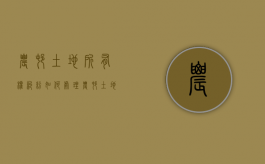 农村土地所有权纠纷如何处理？（农村土地有纠纷找谁）
