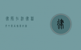 律师在法律程序中能否携带纸条？