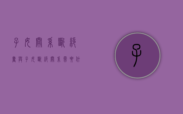 子女关系断绝书（与子女断绝关系需要什么手续）
