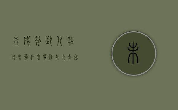 未成年致人轻伤要负什么责任（未成年造谣违法吗）