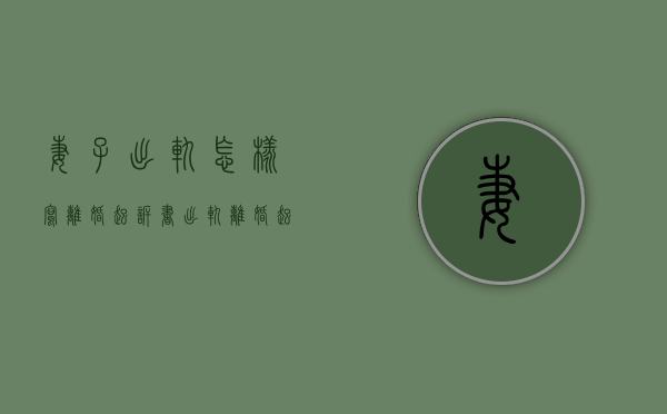 妻子出轨怎样写离婚起诉书（出轨离婚起诉书范文）