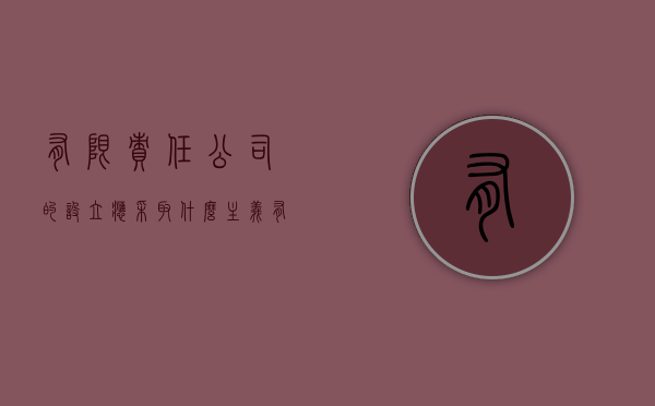 有限责任公司的设立应采取什么主义（有限责任公司设立的两种方式）