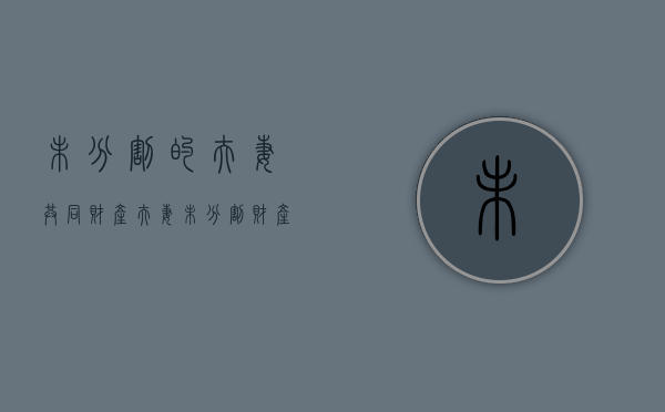 未分割的夫妻共同财产（夫妻未分割财产起诉规定）