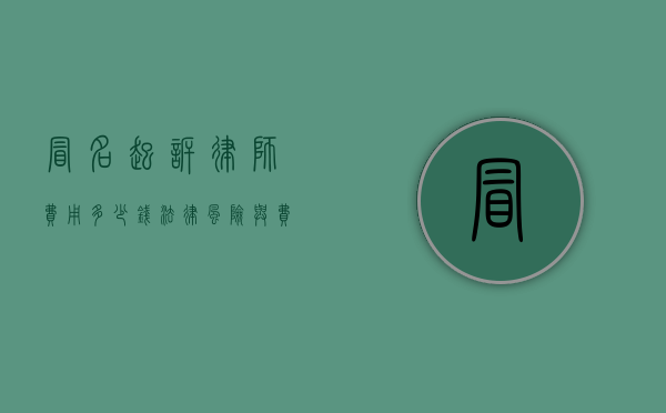 冒名起诉律师费用多少钱？法律风险与费用解析