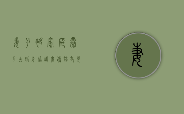 妻子被家庭暴力 因婚前协议书获赔（老婆被老公家暴后协议书怎么写）