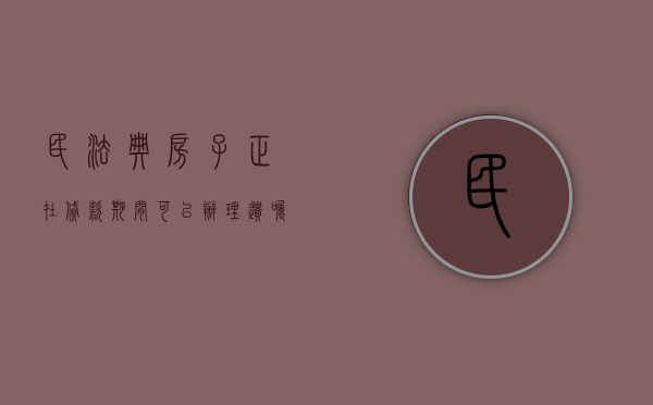 民法典房子正在贷款期间可以办理遗嘱继承吗（房子有贷款可以继承过户吗）