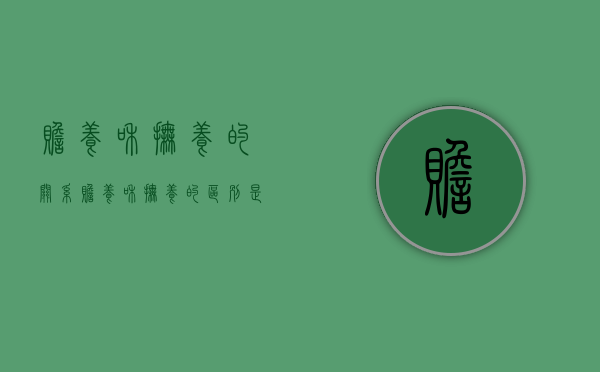 赡养和抚养的关系（赡养和抚养的区别是）