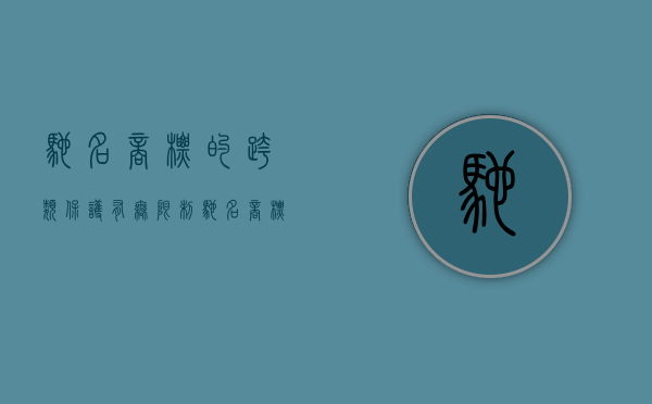 驰名商标的跨类保护有无限制（驰名商标的跨类保护范围是什么意思）