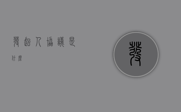 发起人协议是什么