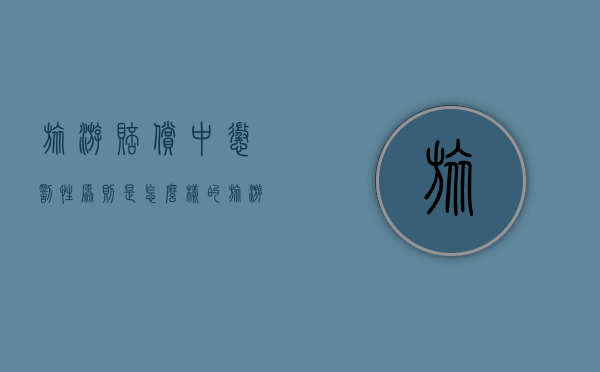 旅游赔偿中惩罚性原则是怎么样的（旅游赔偿中惩罚性原则是怎么样的规定）