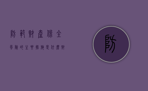 防范财产保全风险的主要措施是什么（财产安全保障的范围是什么）