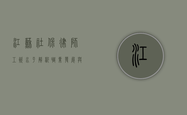 江苏社保律师工资水平解析，职业发展与薪酬前景