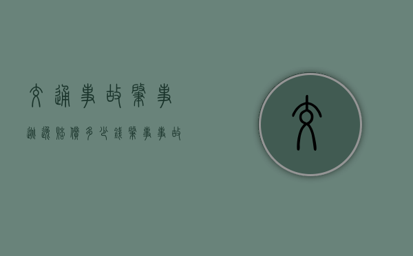 交通事故肇事逃逸赔偿多少钱（肇事 事故）