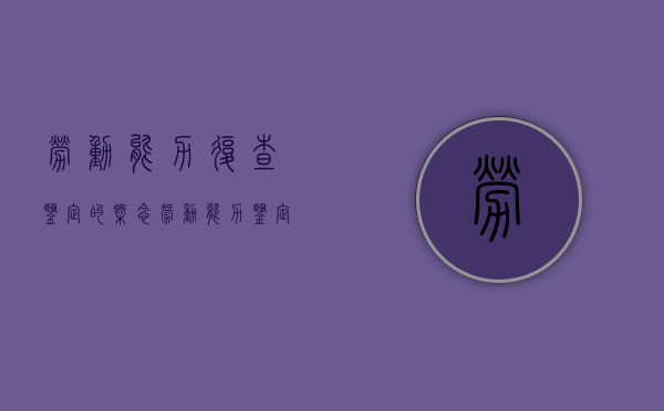 劳动能力复查鉴定的概念（劳动能力鉴定复查鉴定规定细则）