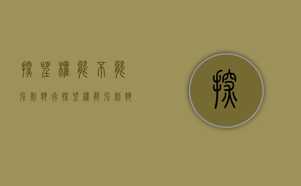 探望权能不能强制执行（探望权能强制执行吗）