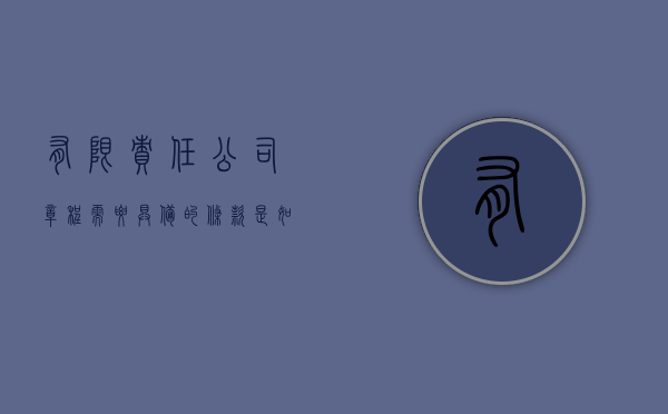 有限责任公司章程需要具备的条款是如何的（有限责任公司章程格式）