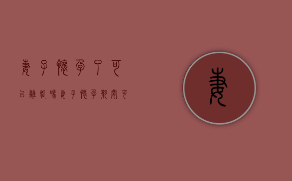 妻子怀孕了可以离婚吗（妻子怀孕期间可以提出离婚吗）
