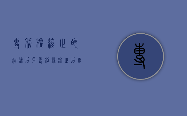 专利权终止的法律后果（专利权终止后继续使用有什么后果）