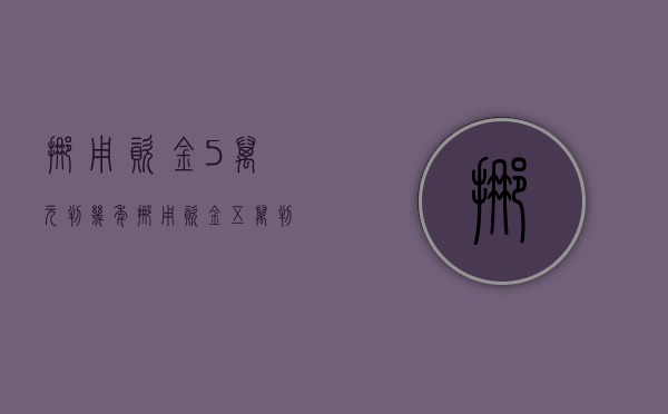 挪用资金5万元判几年（挪用资金五万判几年）