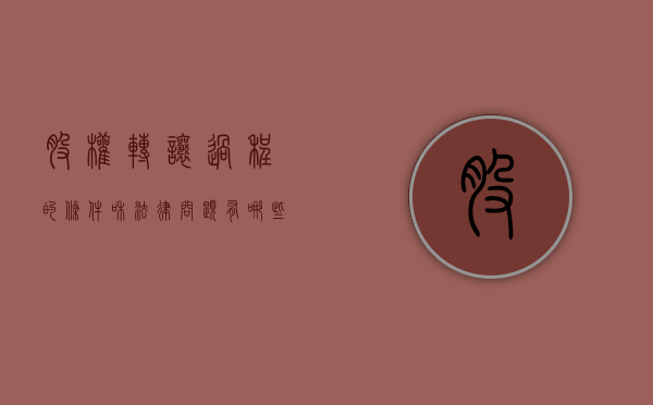 股权转让过程的条件和法律问题有哪些（股权转让需要哪些流程）