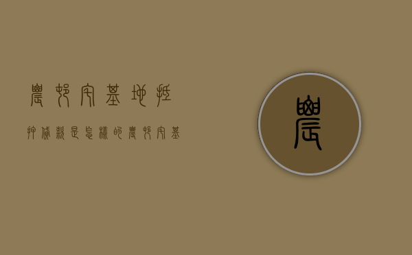 农村宅基地抵押贷款是怎样的（农村宅基地的最新政策可以抵押吗）