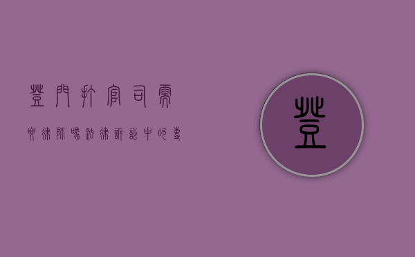 登门打官司需要律师吗？法律诉讼中的专业支持