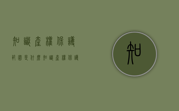 知识产权保护范围是什么（知识产权保护范围是什么意思）
