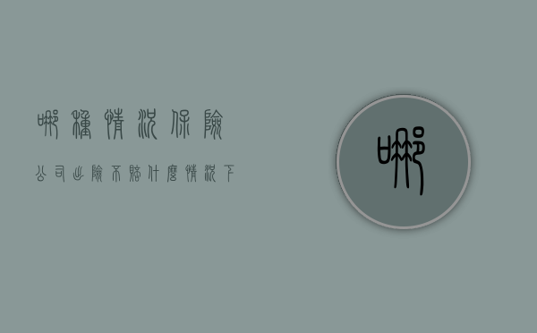 哪种情况保险公司出险不赔（什么情况下保险公司不赔偿）